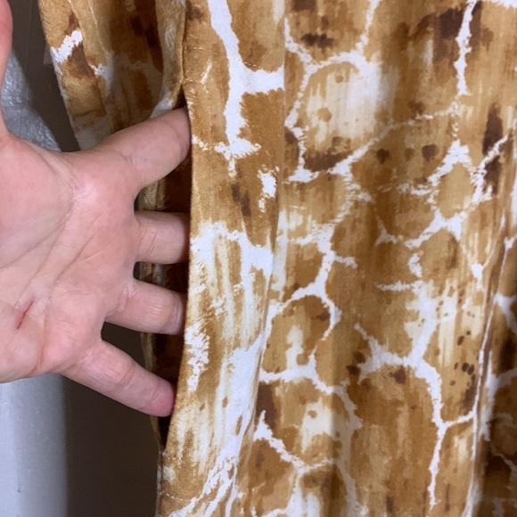 Soft surrounding women’s tunic mini shift dress large giraffe animal print - Picture 5 of 7